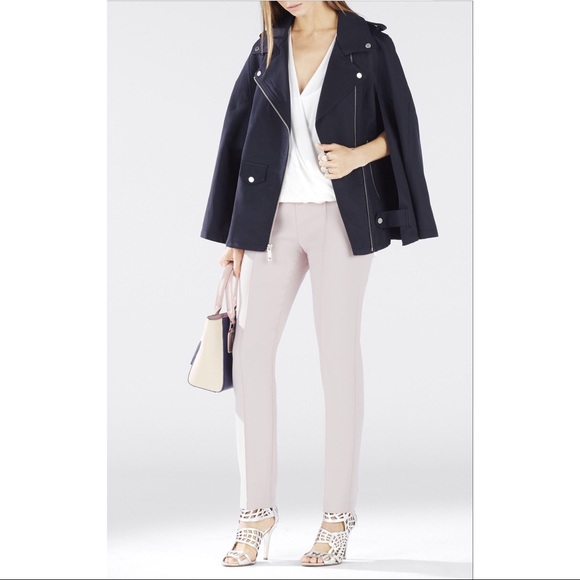BCBGMaxAzria Jackets & Blazers - NWT BCBGMaxAzria Dominique Moto Navy Cape